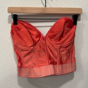 Vintage Coral Bustier Size 34D